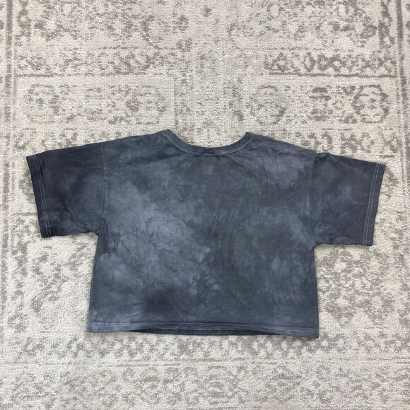 Champion Cropped T Shirt Women's Acid Washed Crop Top Casual Size XS - Picture 2 of 5